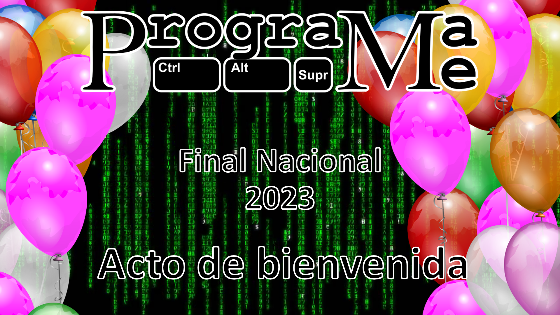 Acto de bienvenida